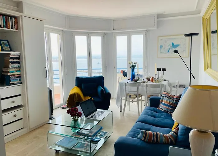 公寓 Great Apartment With Amazing Sea View At Cap D'Antibes *